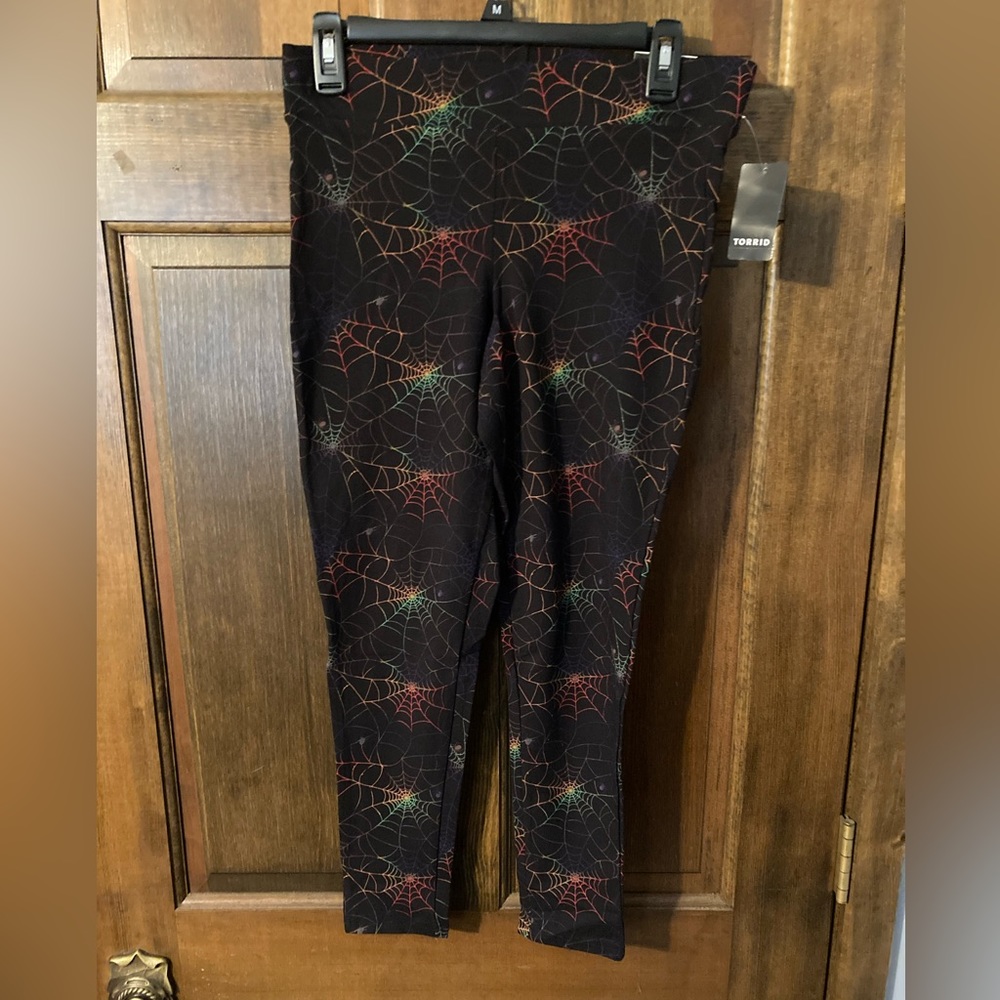 NWT Rainbow Rainbow Spider Web leggings Torrid size 0